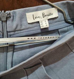 Preloved love bonito trousers / long pants / celana panjang warna steel blue biru