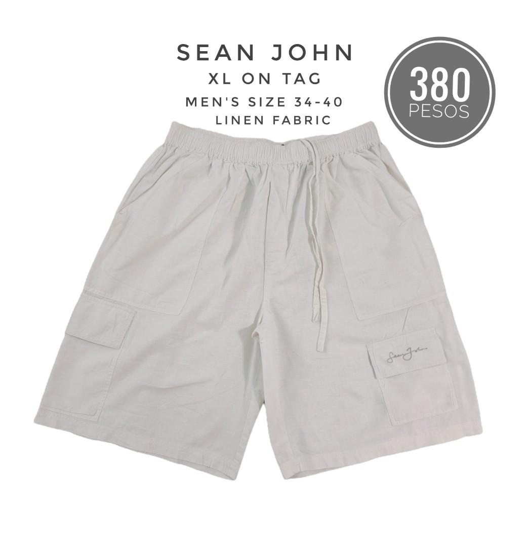 Preloved Sean John men s linen shorts Men s Fashion Bottoms