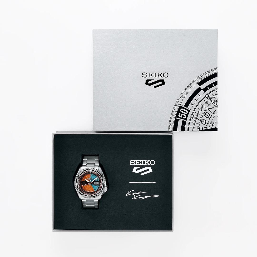 Seiko 5 Sports Kosuke Kawamura Limited Edition Kanji Orange Green Dial ...