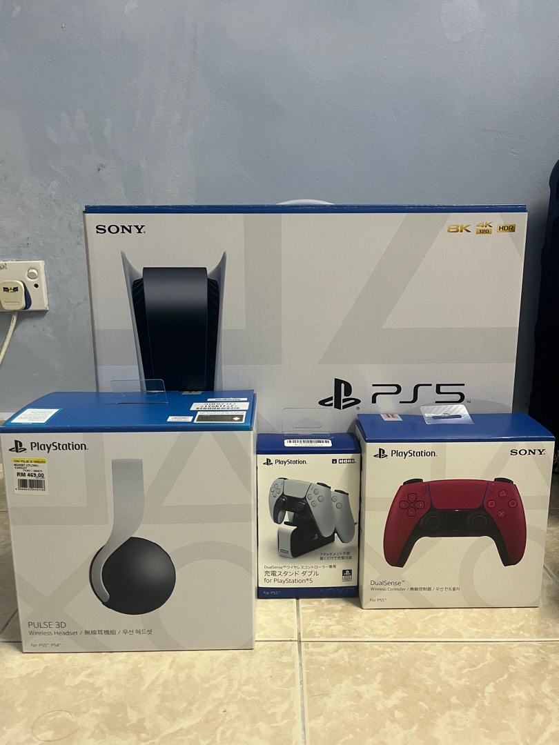 PS5 Playstation 5 Gaming Console combo bundle, Video Gaming, Video