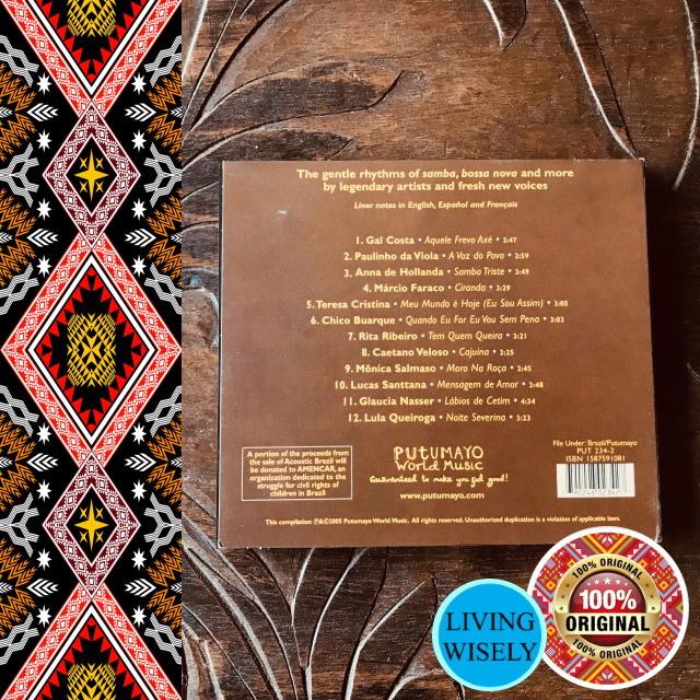 Putumayo Presents Acoustic Brazil Audio CD (Category: CDs & DVDs) located in Tarlac. Submitted by living.wisely (Listing ID 1181908506, Image 2). Description: ☑️ The Putumayo Audio CD is still available. ☑️ Used lightly only once or twice. As good as new. The Putumayo Collection Audio CD's are part of a personal music collection dating back from the late 90's up to the early 2000's. Some of the Putumayo Albums were bought from Music One Glorietta