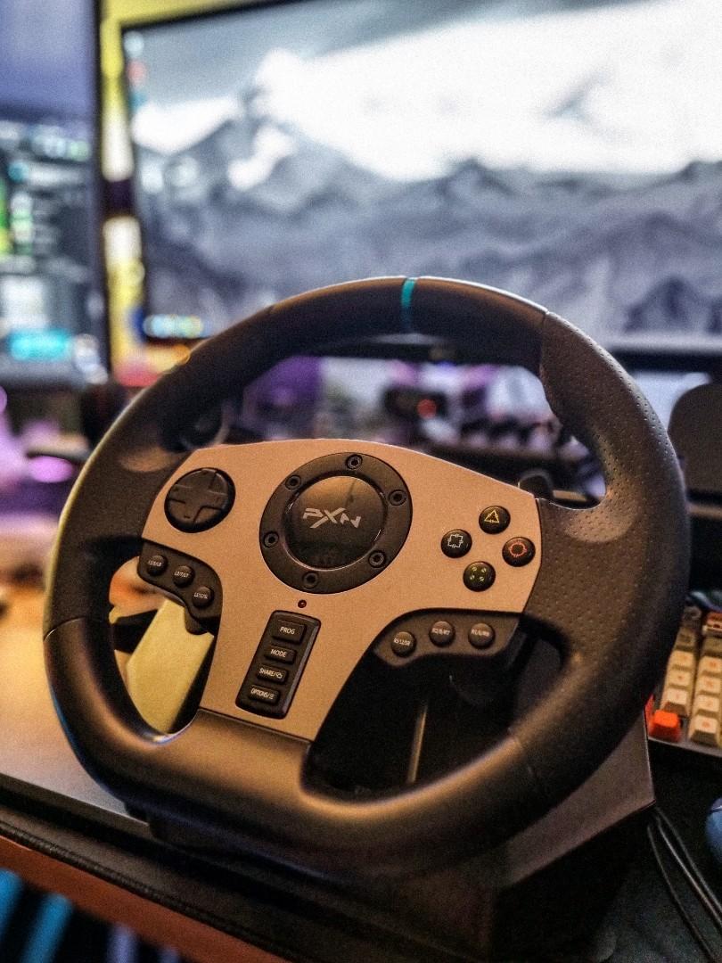 PXN V9 Steering Wheel Game Controller, Video Gaming, Gaming Accessories