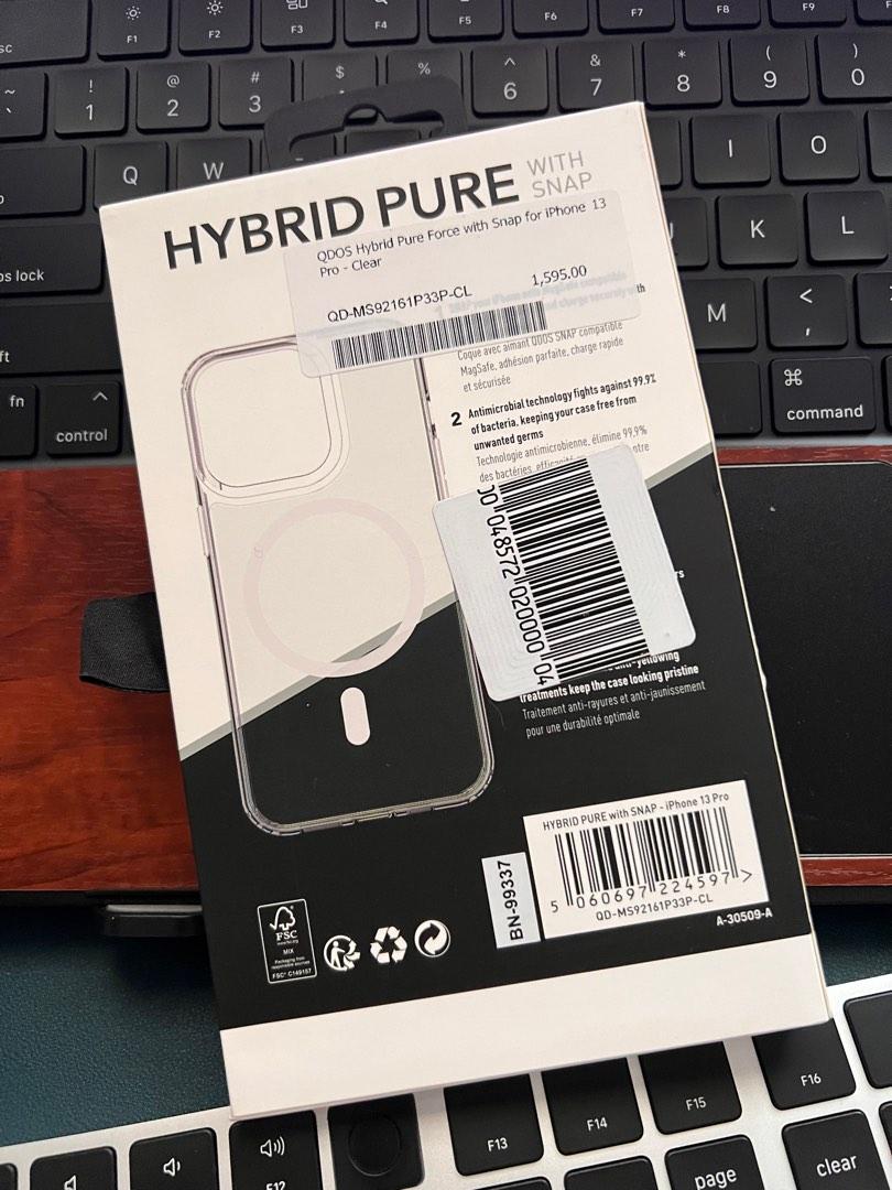 QDOS Hybrid Pure Case for iPhone 13 Pro, Mobile Phones & Gadgets