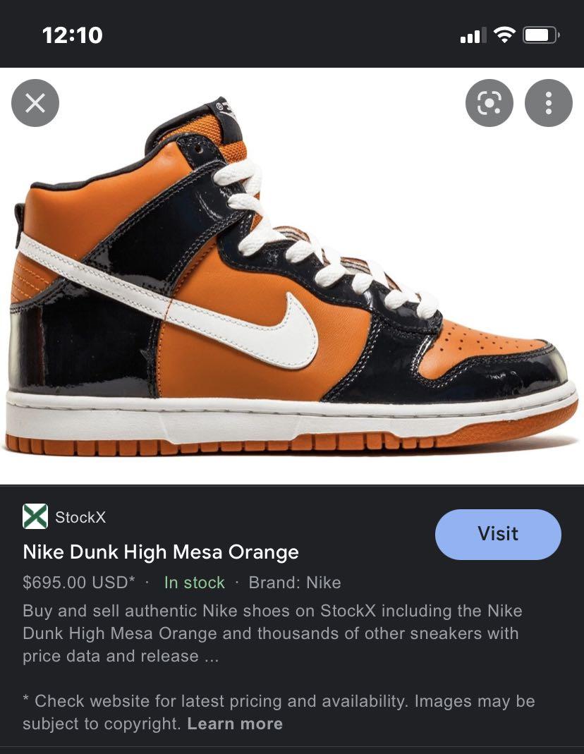 dunk low reverse mesa orange