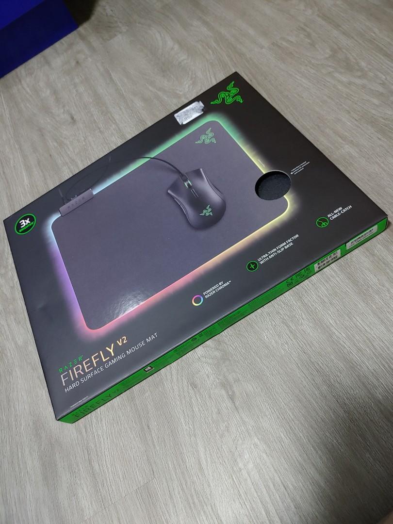 Razer Firefly V2 Hard Surface Gaming Mouse Mat, Computers & Tech, Parts &  Accessories, Mouse & Mousepads on Carousell