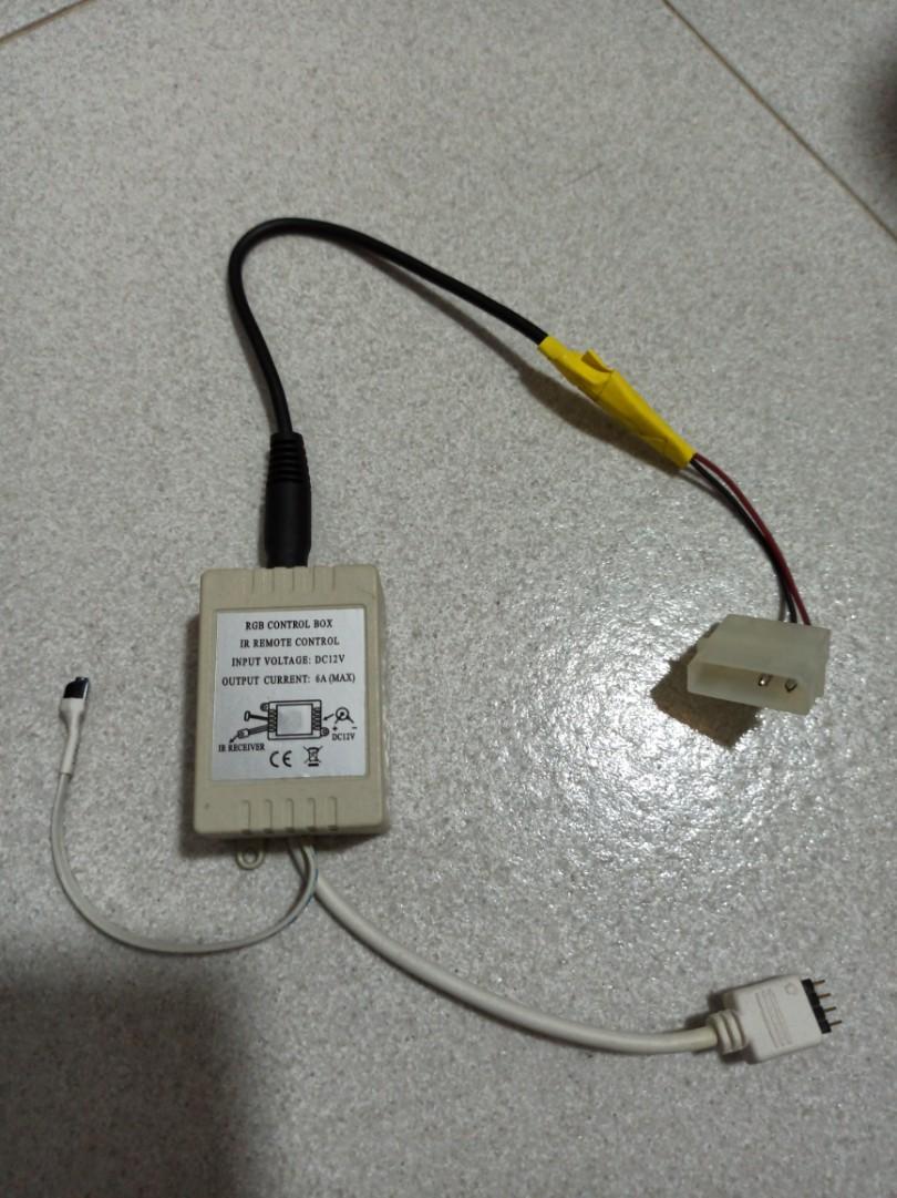 RGB control box with Molex modified power cable, Computers & Tech ...