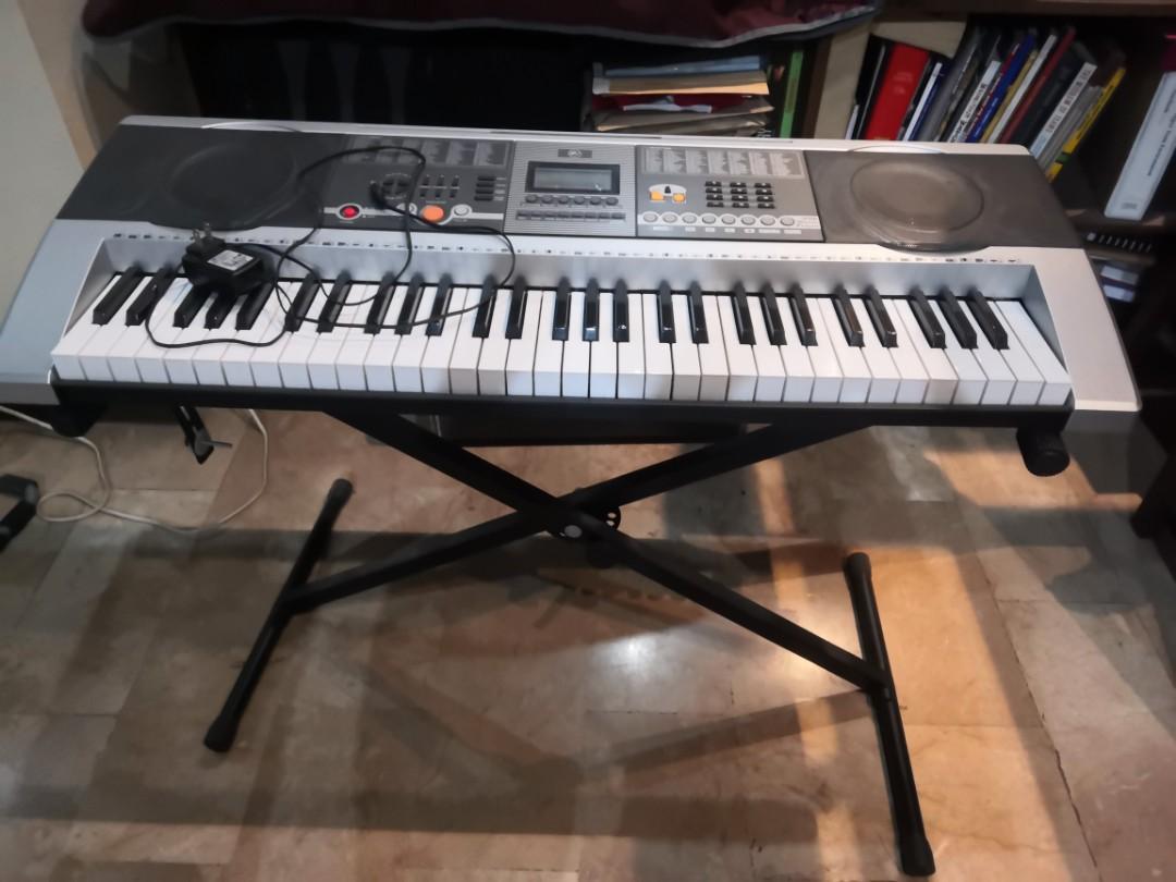 Rj melody maker keyboard w/ stand (Category: Musical Instruments) located in Quezon City. Submitted by elnido_pao (Listing ID 1181723465, Image 1). Description: good as new. shifted to new instrument. hindi na nagamit. can be swapped to midi controller. meetup or shipping.