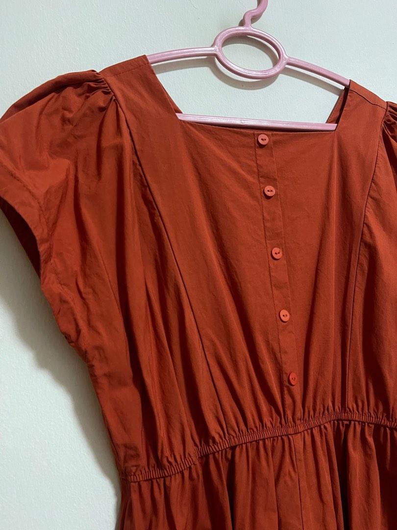 midi rust dress
