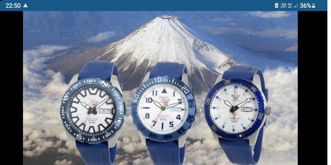 SEIKO 5 MOUNT FUJI LIMITED EDITION SET, Men's Fashion, Watches &  Accessories, Watches on Carousell