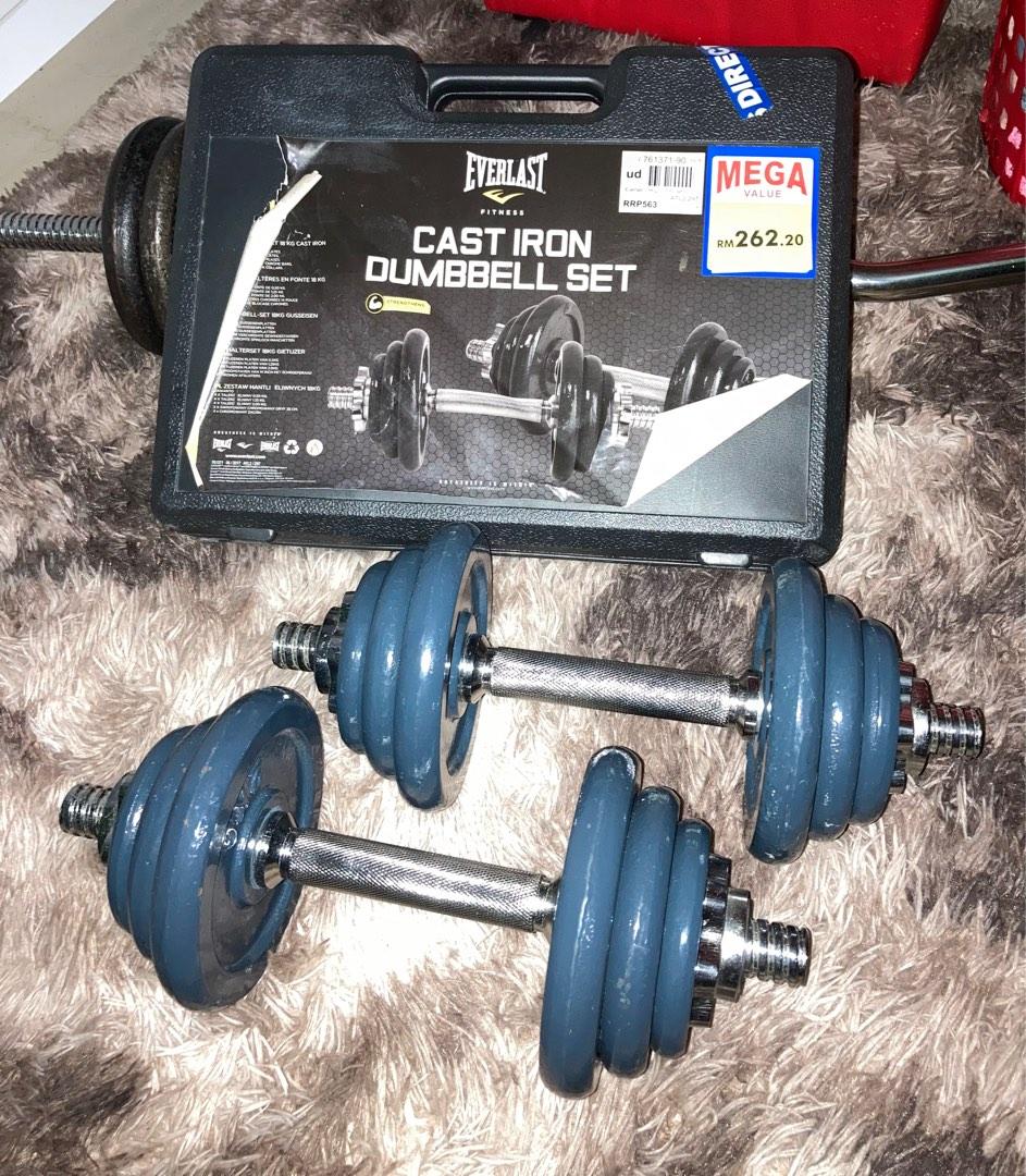 Everlast deals dumbbell plates