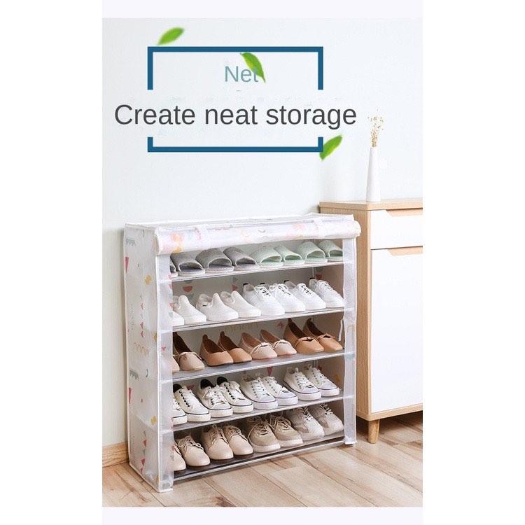 Shoe Rack Cover 5 Tier layer, Furniture & Home Living, Furniture