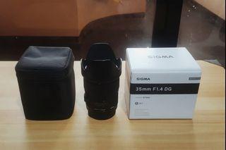 Sigma 35mm 1.4 ART Canon Mount Lens