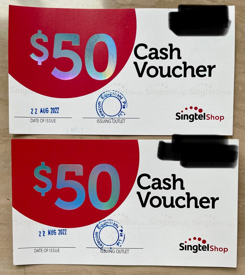 Singtel Voucher, Tickets & Vouchers, Vouchers on Carousell