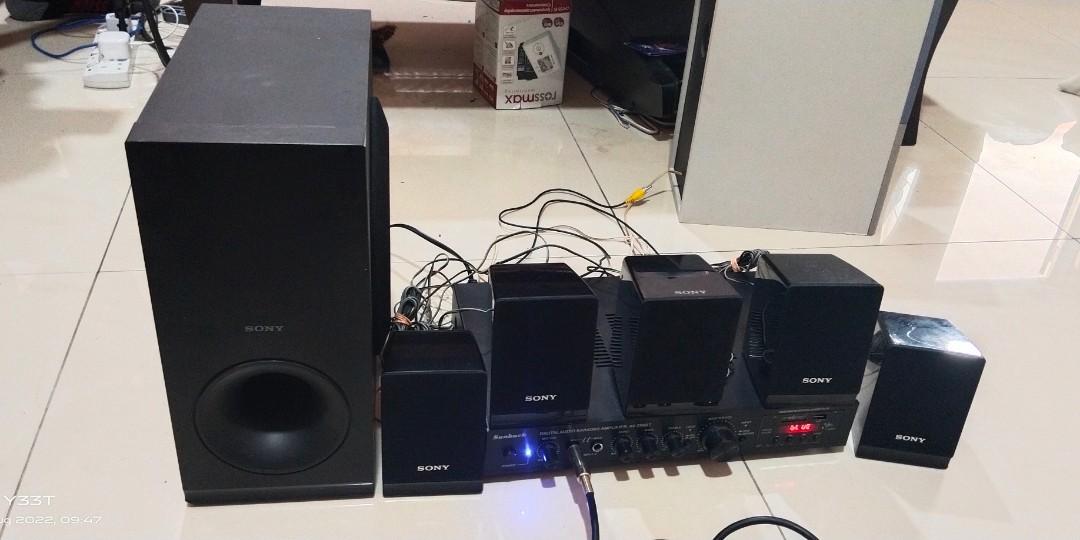 SONY home theater speaker with NEW 5channel amplifier, Audio, Soundbars, Speakers & Amplifiers