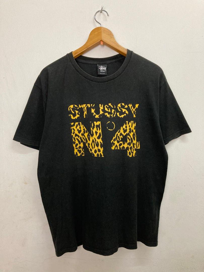 Stussy No 4 Leopard Logo Tee