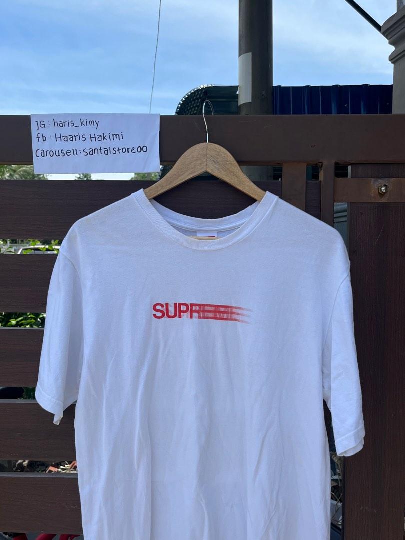 Supreme motion hot sale tee white