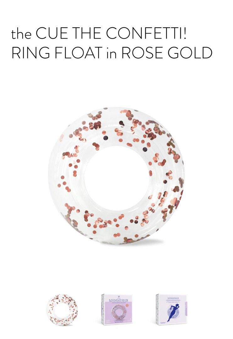 Swim ring float (Category: Travel Essentials & Accessories) located in Singapore. Submitted by rinahauzer (Listing ID 1181837843, Image 1). Description: Swim ring is design by minnidip designer from the US. Avail colours gold and rose gold.