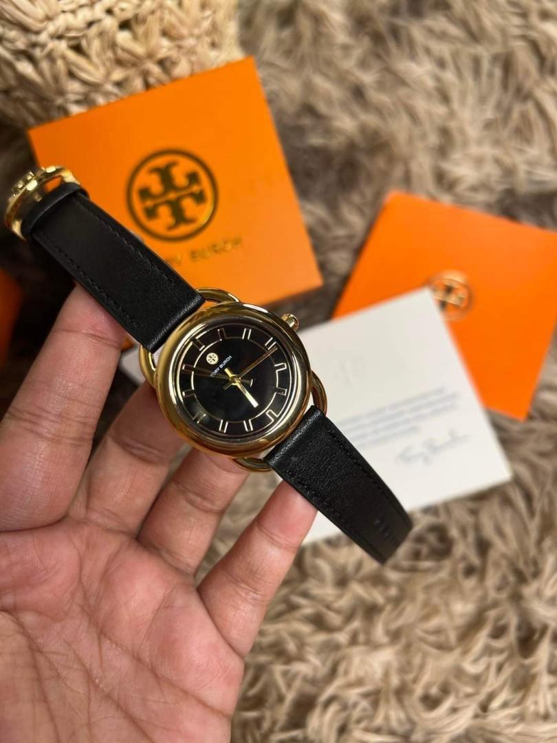 Tory Burch Ravello Leather Strap Watch Black, Women's Fashion, Watches &  Accessories, Watches on Carousell