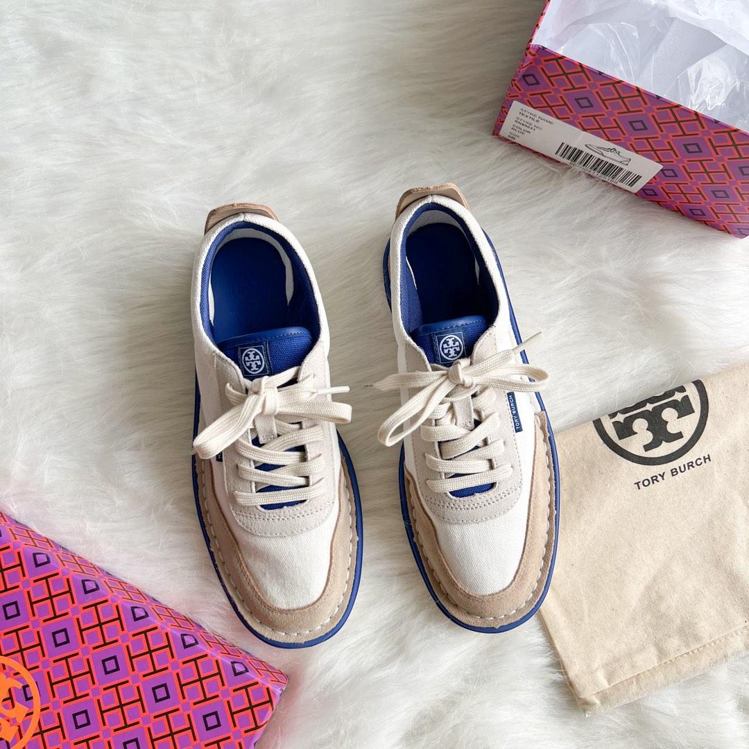 Tory burch canvas deals sneakers