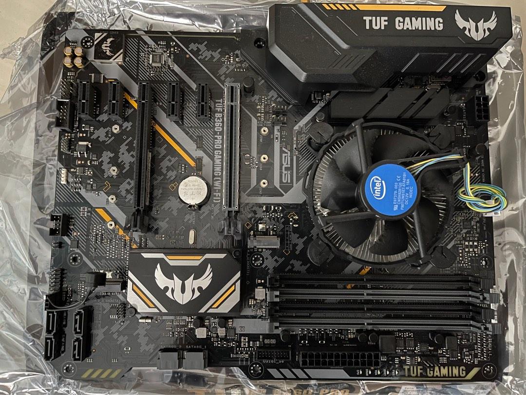 Tuf B360PRO gaming motherboard + i59400F processor, Computers & Tech