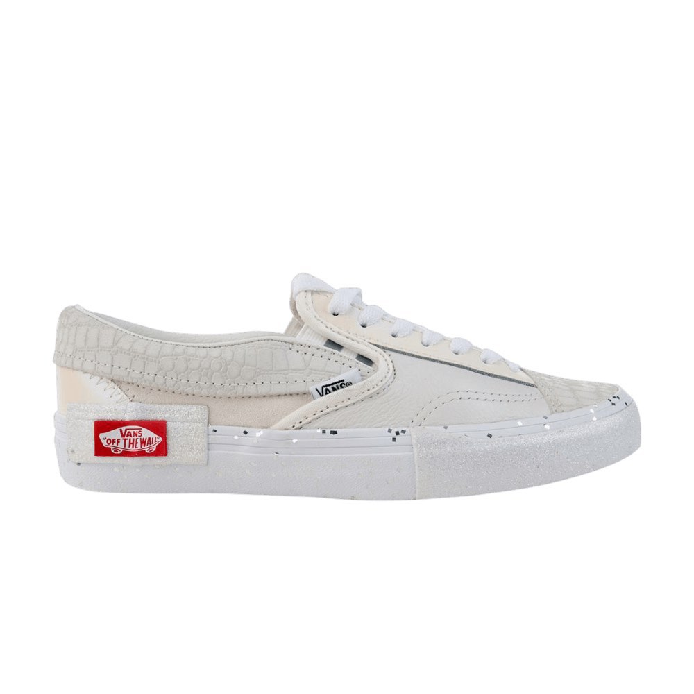 Glitter vans discount womens slip ons