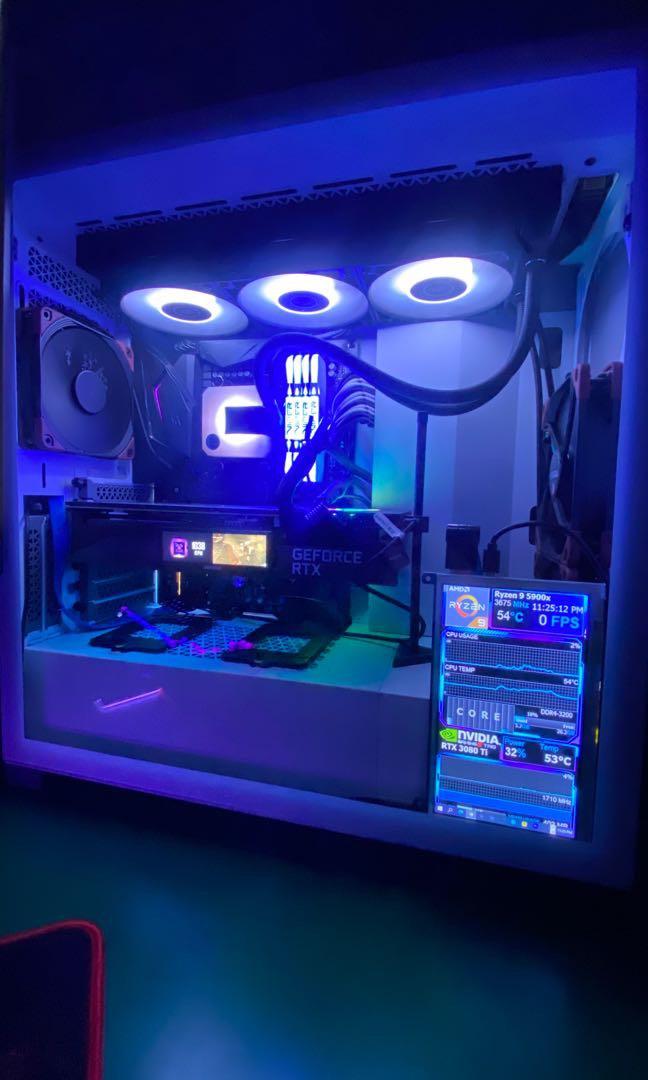 Desktop Computer Rigs Gaming PC Very Ultra High End Gaming Rig 3080ti Ryzen 9 5900x 32GB RAM ...