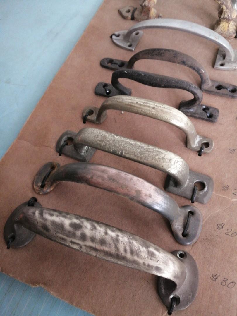 Vintage Brass Handles Metal Handles Hardware Luggage Drawers, Hobbies & Toys, Memorabilia