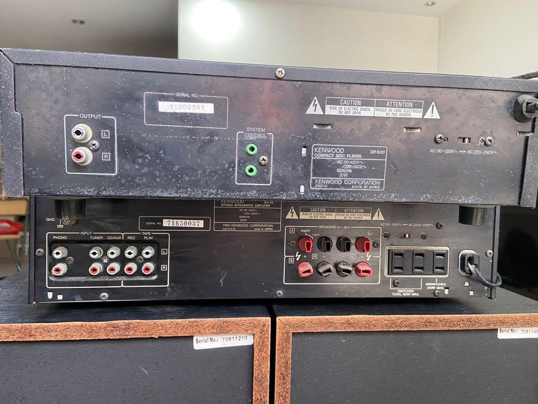 Vintage Kenwood Speakers, Amplifier and CD Player, Audio, Soundbars