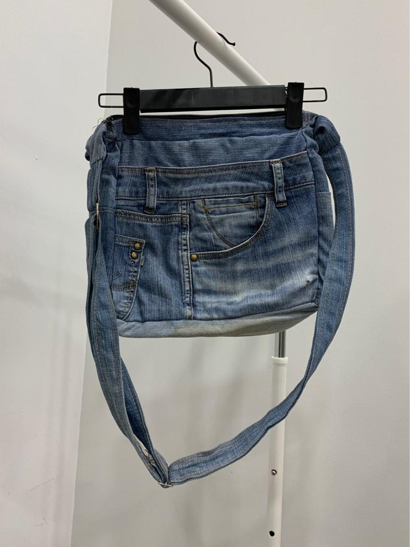 Vintage Reworked Denim Bag y2k, Women's Fashion, Bags & Wallets ...