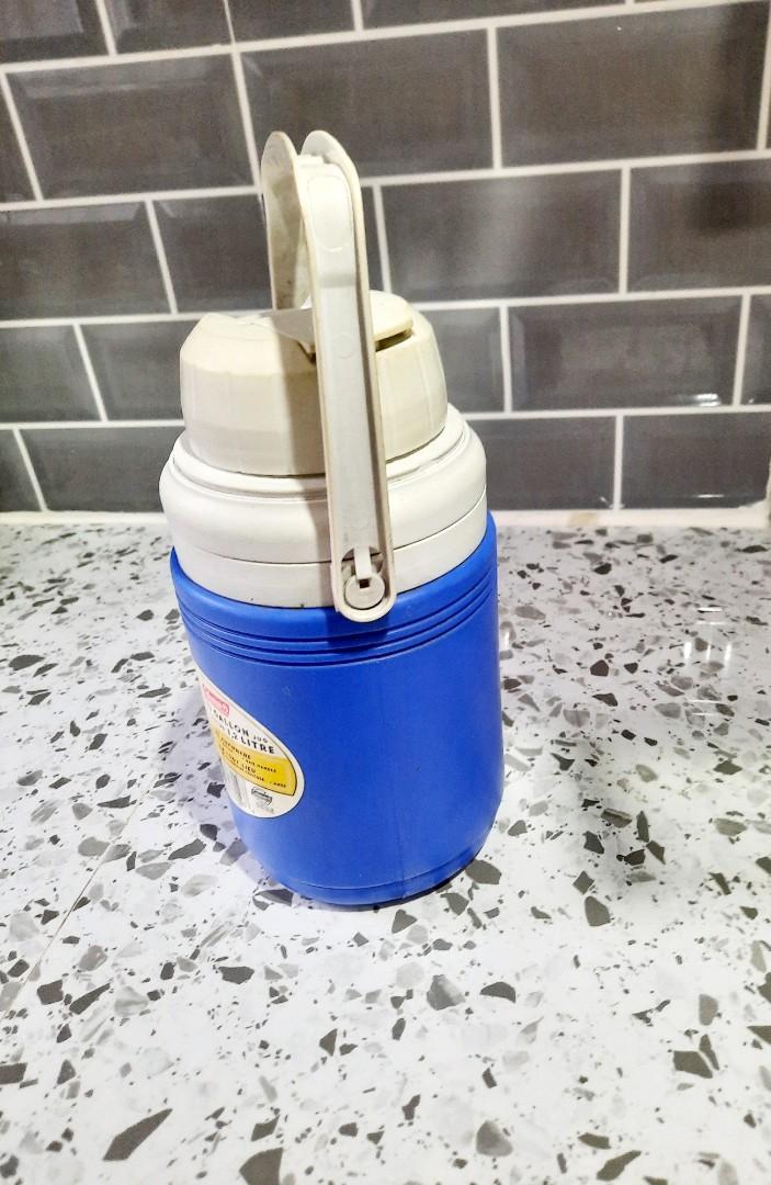 Water Jug Coleman U.S.A. (Category: Water Bottles & Tumblers) located in Makati City. Submitted by darlenc (Listing ID 1181908817, Image 3). Description: Authentic Made from U.S.A. . imported by Canadian Coleman Co. Ltd. wide mouth, Flip top sport, bail handle. Water content 1/3 gallon and specs cm. 23 x 8..