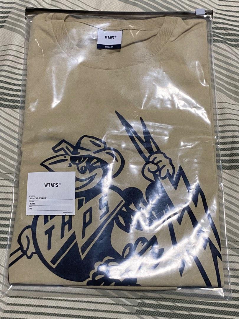 Wtaps Tokyo Japan Master Chief SS Cotton Beige tee t shirt, Men's