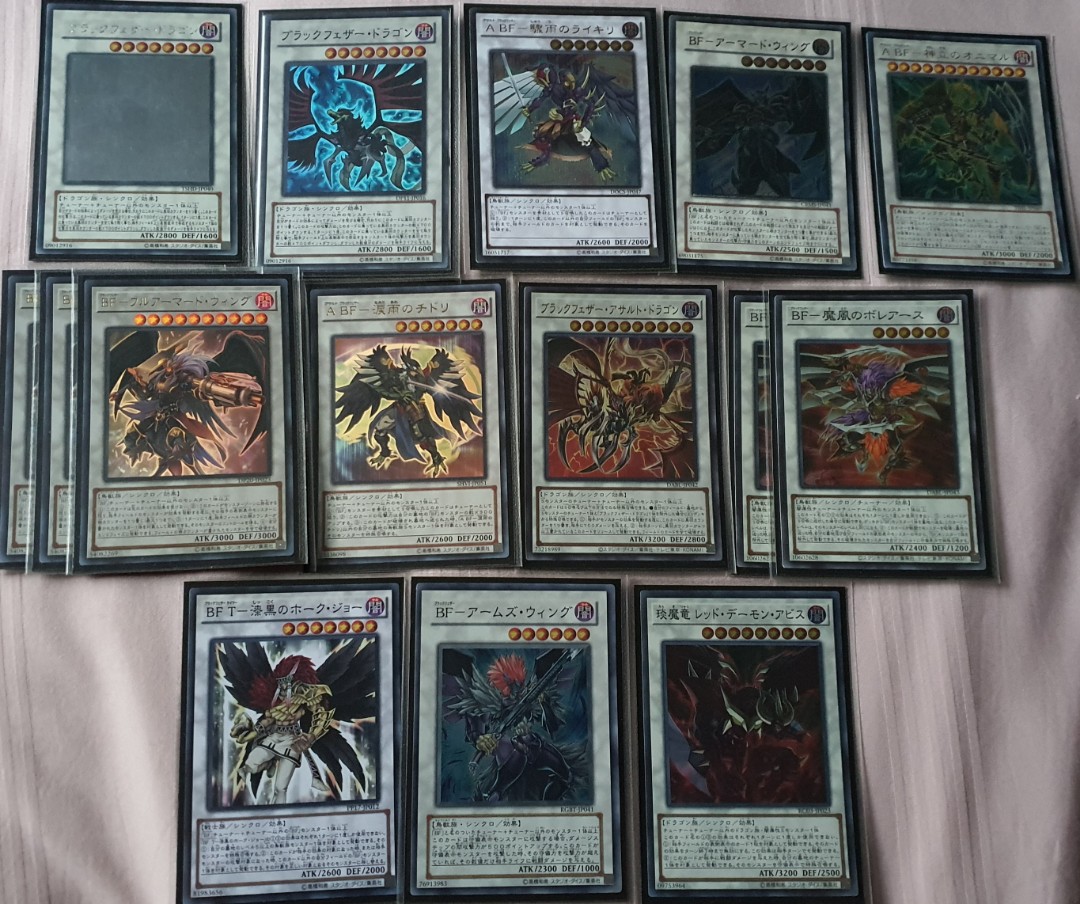 Yugioh-Black-Feather/Blackwinged Dragon Deck, Hobbies & Toys, Toys ...