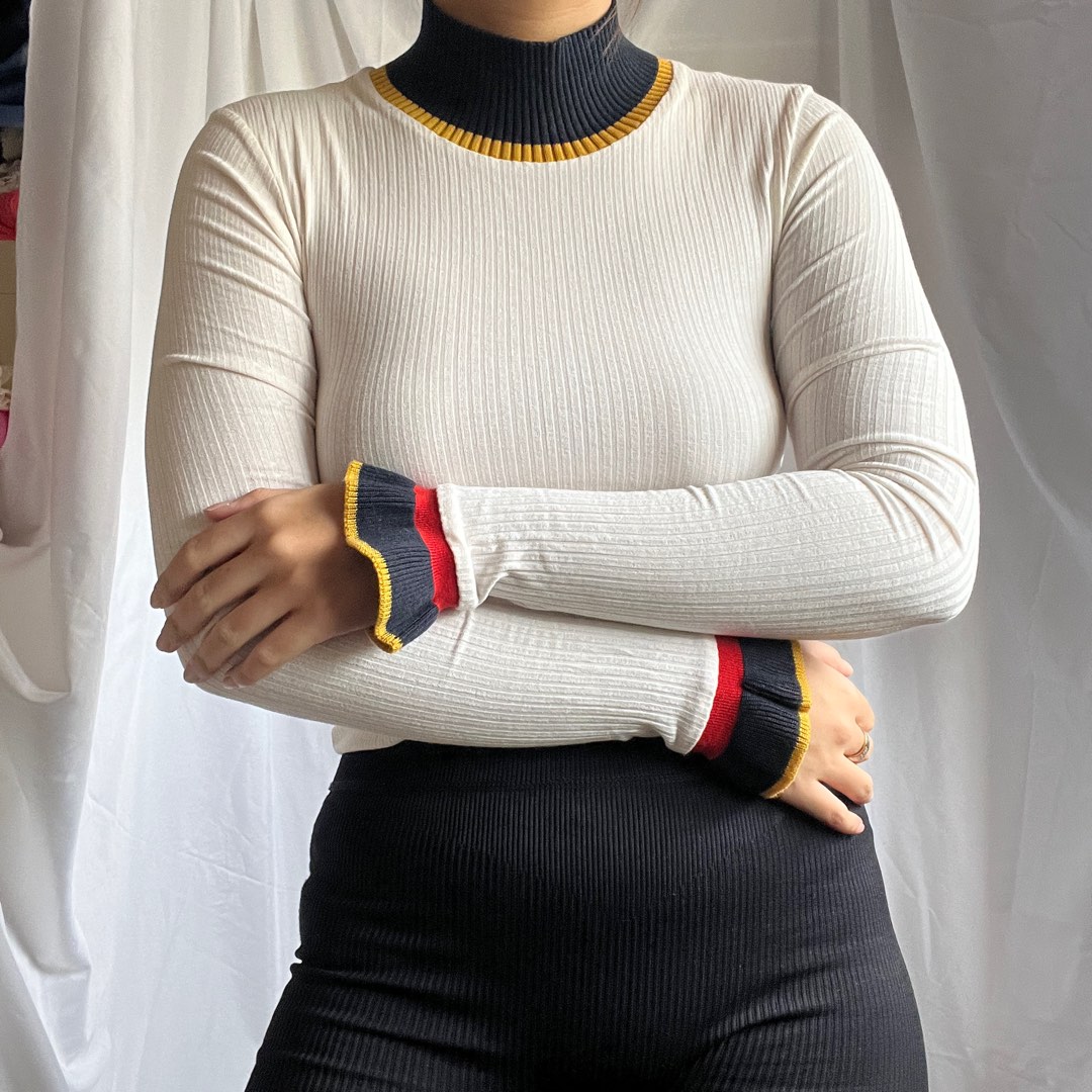 ZARA turtle neck top, Women's Fashion, Tops, Longsleeves on Carousell