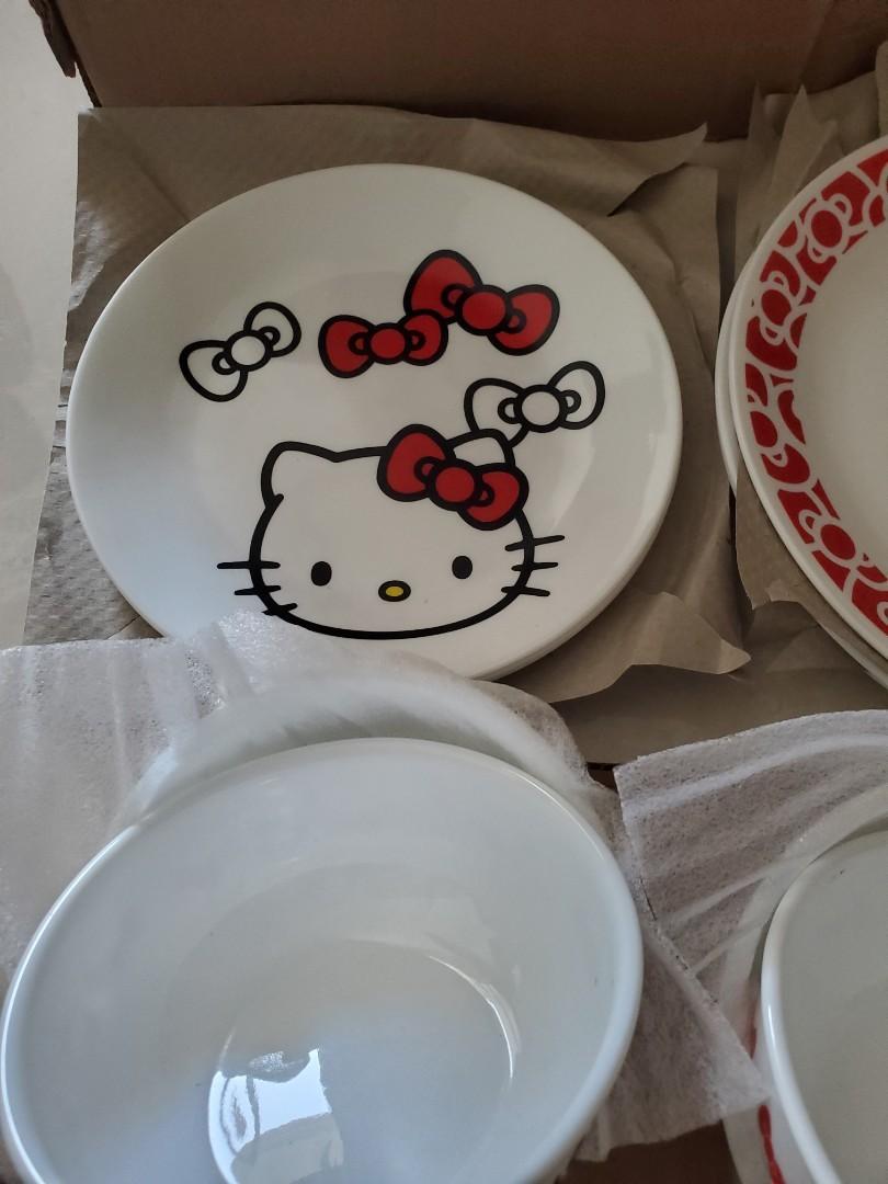12pc Hello Kitty Corelle Dinnerware Set, Furniture & Home Living