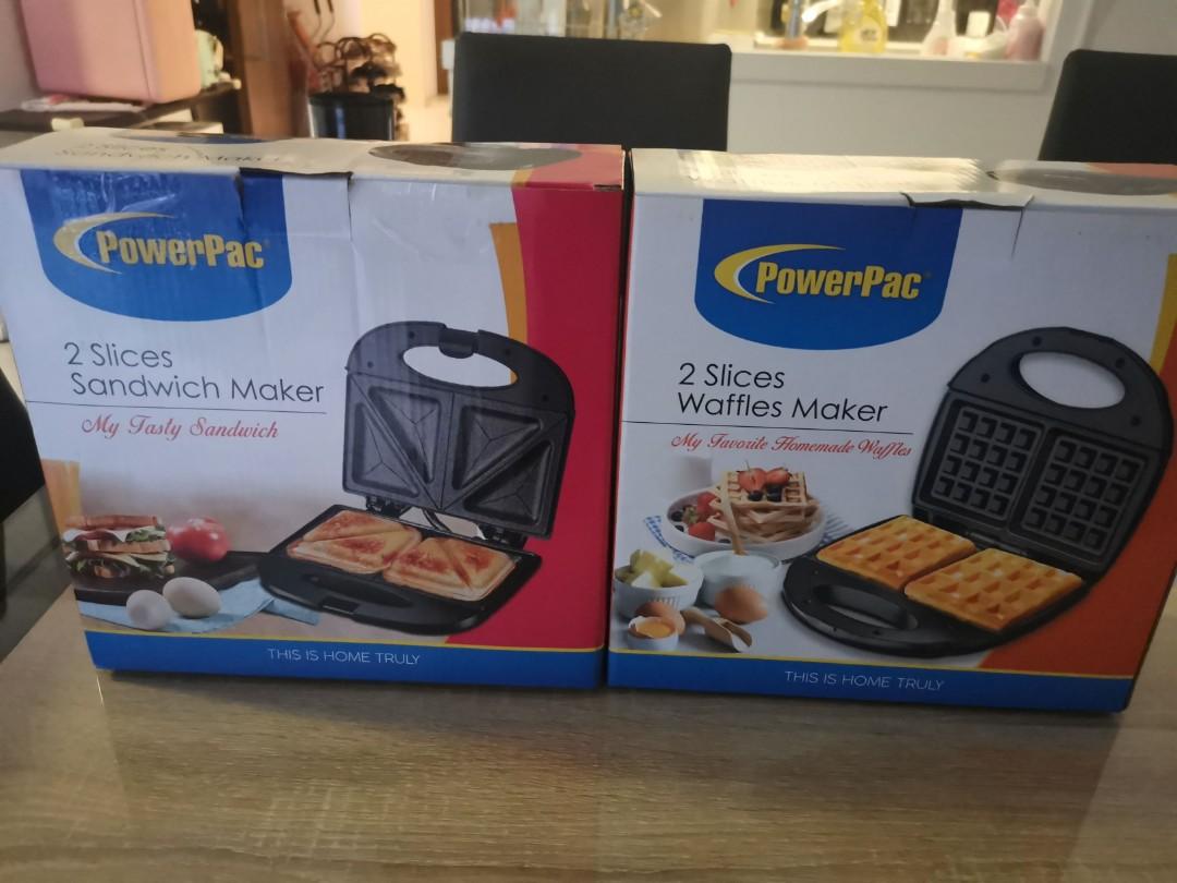 1 sandwich toaster and 1 waffle maker, TV & Home Appliances, Kitchen
