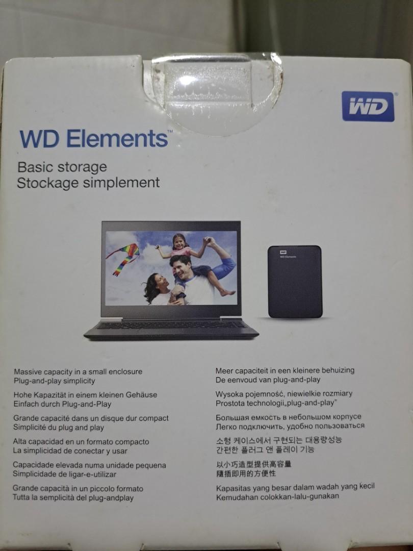 1TB basic storage stockage simplement windows 10 WD elements (Category: Hard Disks & Thumbdrives) located in Singapore. Submitted by onefullsquare (Listing ID 1182035801, Image 3). Description: Product details: USB 3.0 and USB 2.0 compatibility With this single drive, you get compatibility with the latest USB 3.0 devices and backward compatibility with USB 2.0 devices as well. Fast transfer rates When connected to a USB 3.0 port, WD Elements port