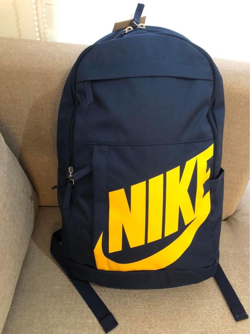 nike backpack yellow