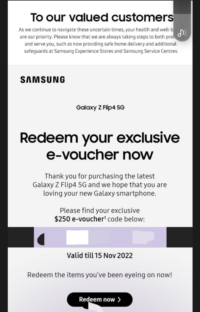 250 Samsung Voucher, Mobile Phones & Gadgets, Mobile Phones, Android