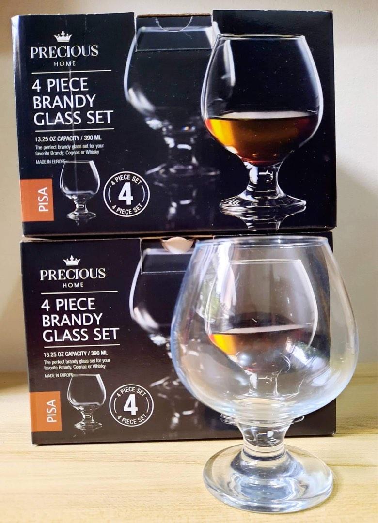 4 PCS BRANDY GLASS SET ( Precious Home ), TV & Home Appliances, Kitchen
