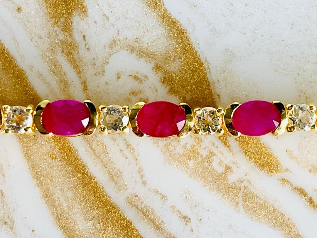 White sales zircon bracelet
