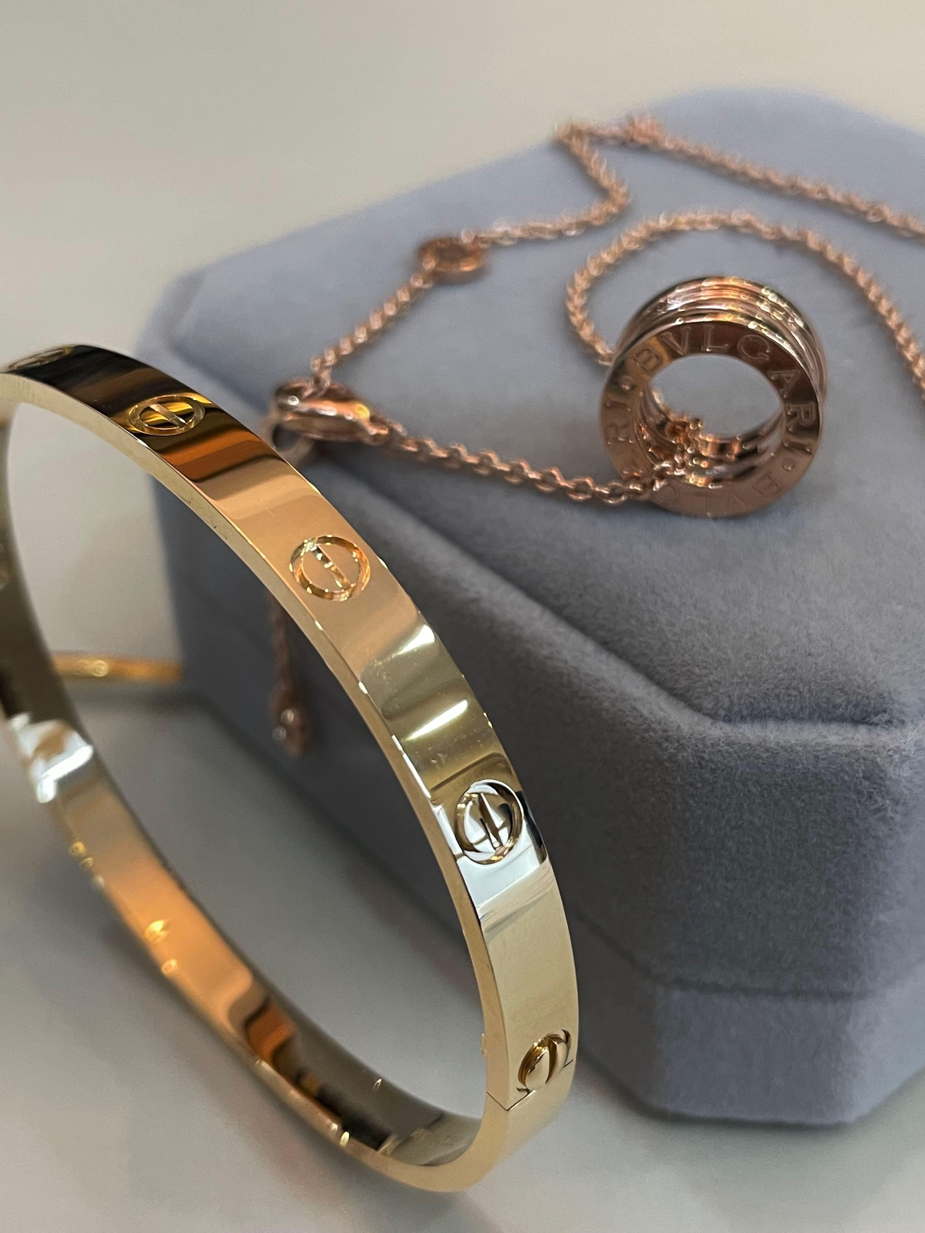 750 Gold Screw Bangles Women s Fashion Jewelry Organisers