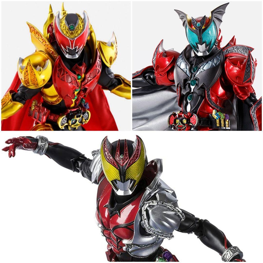 不議價 全新3盒BANDAI 魂限定 SHF 真骨彫 真骨雕 幪面超人 MASKED RIDER KIVA EMPEROR FORM 魔王形態 ...