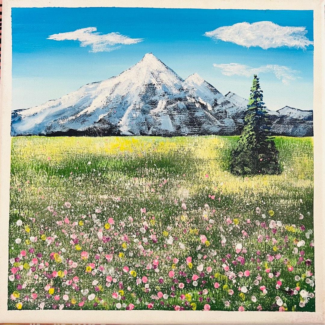 Acrylic painting in Canvas Board, Furniture & Home Living, Home Decor