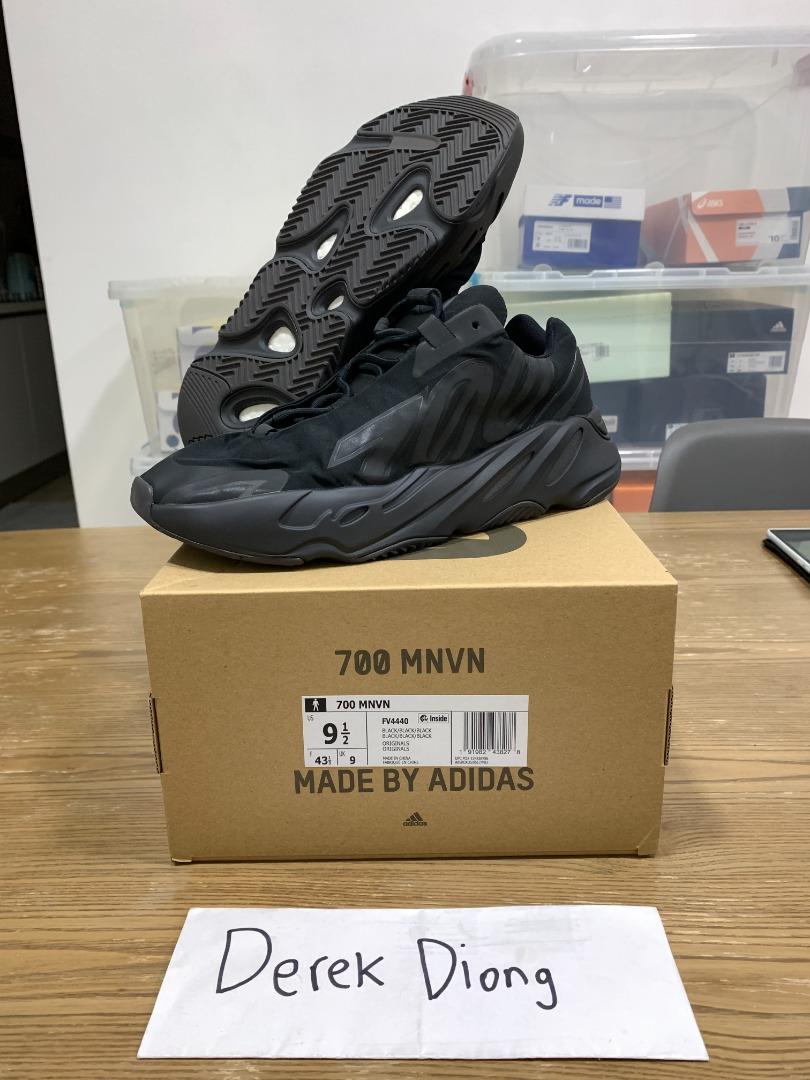 Yeezy 700 mnvn triple black raffle deals