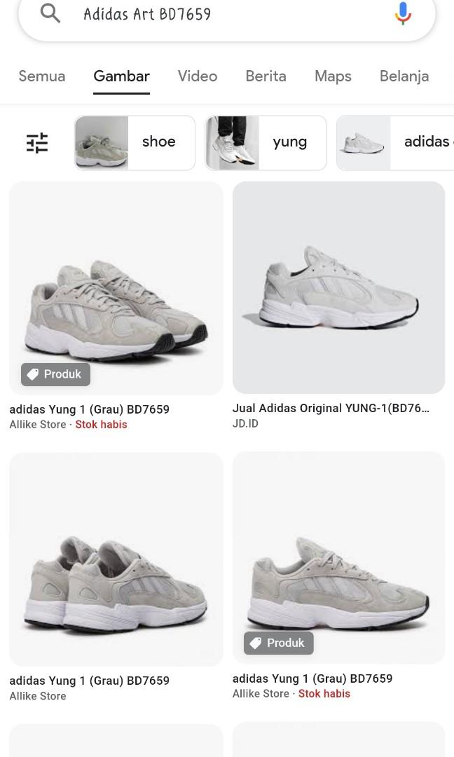 Adidas Yung 1 Fesyen Wanita Sepatu di Carousell