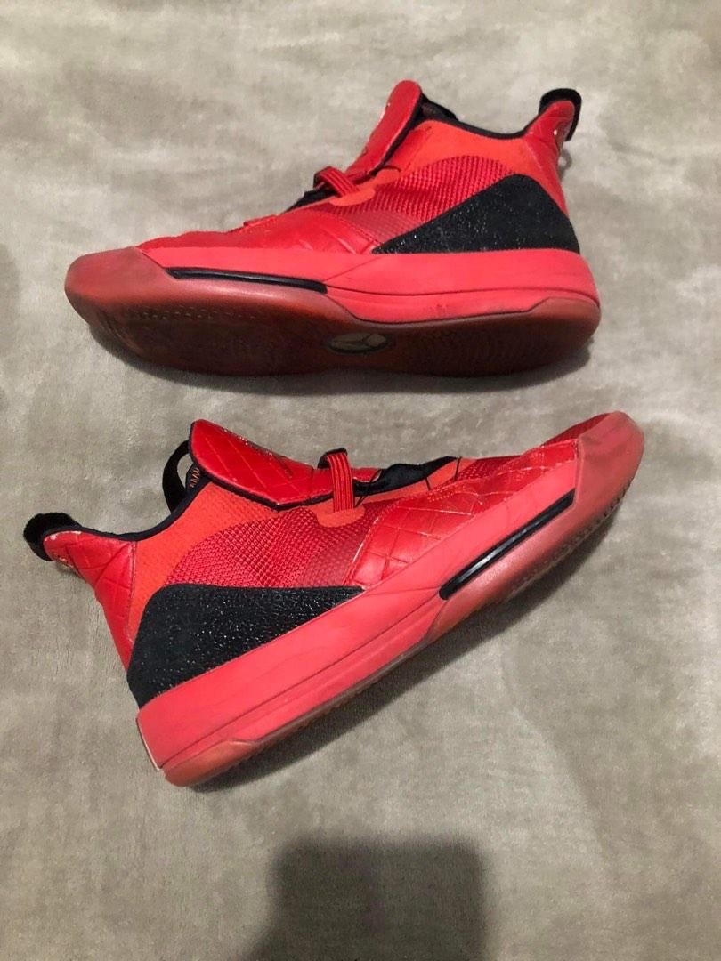 Jordan 33 university red on feet new arrivals