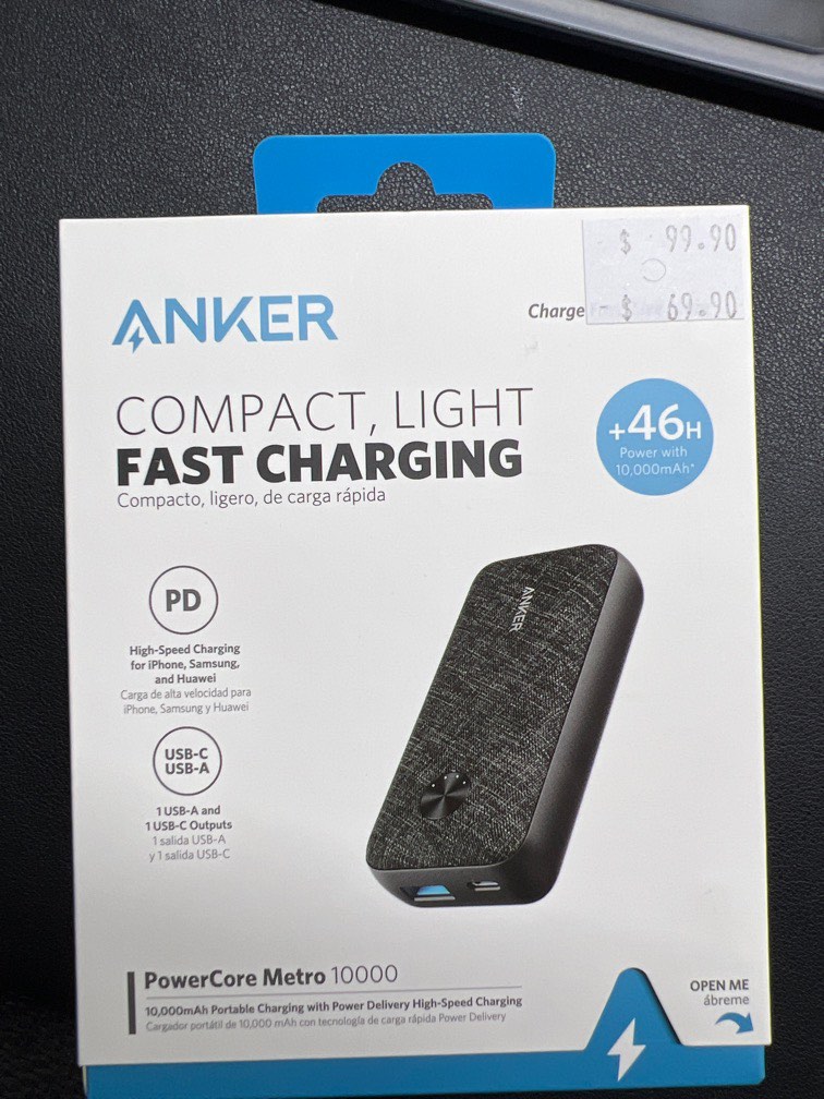 Power Bank 4 salidas USB Power Delivery 20W + Quick charge 22.5W 30000mAh