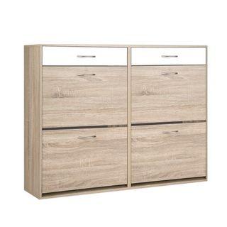 Artiss 2 Tier Shoe Cabinet – Wood
