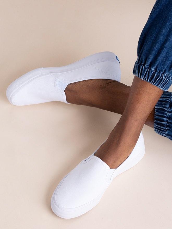 White keds slip on outlet