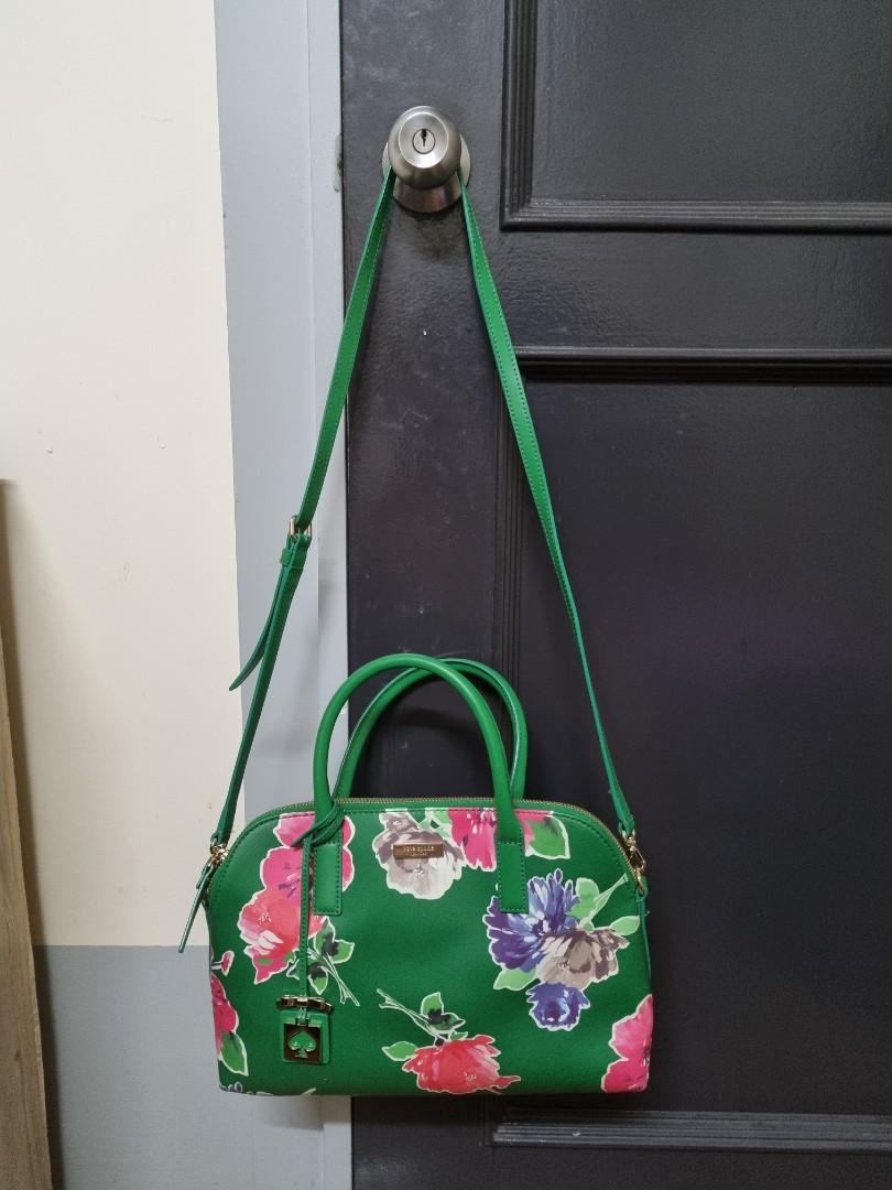 Authentic Kate spade sling bag floral green (Category: Cross-body Bags) located in Quezon City. Submitted by rubykindipan (Listing ID 1182105413, Image 2). Description: Used 2x only.
